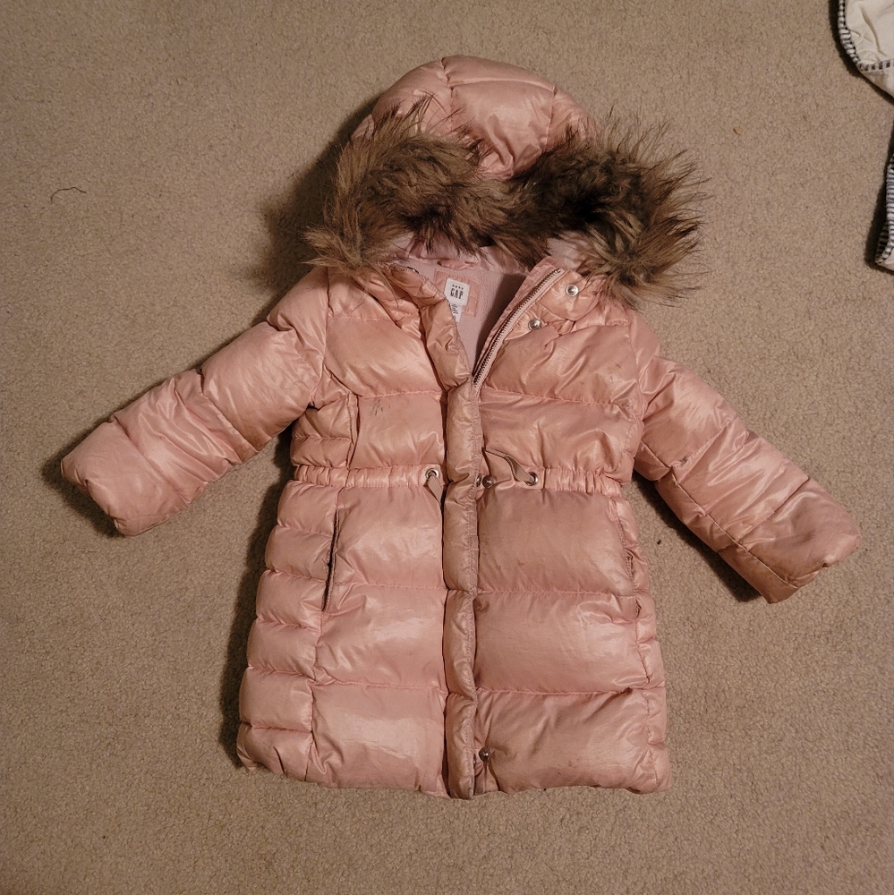 Gap Kids Toddler Girl Pink Winter Puffy Jacket